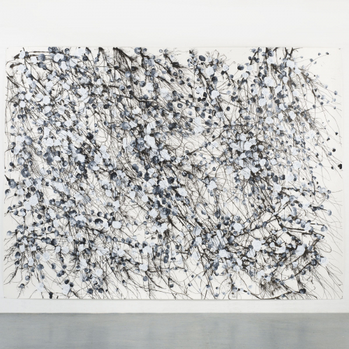Untitled 2014 ca 220x260 cm acrylic and ink on paper